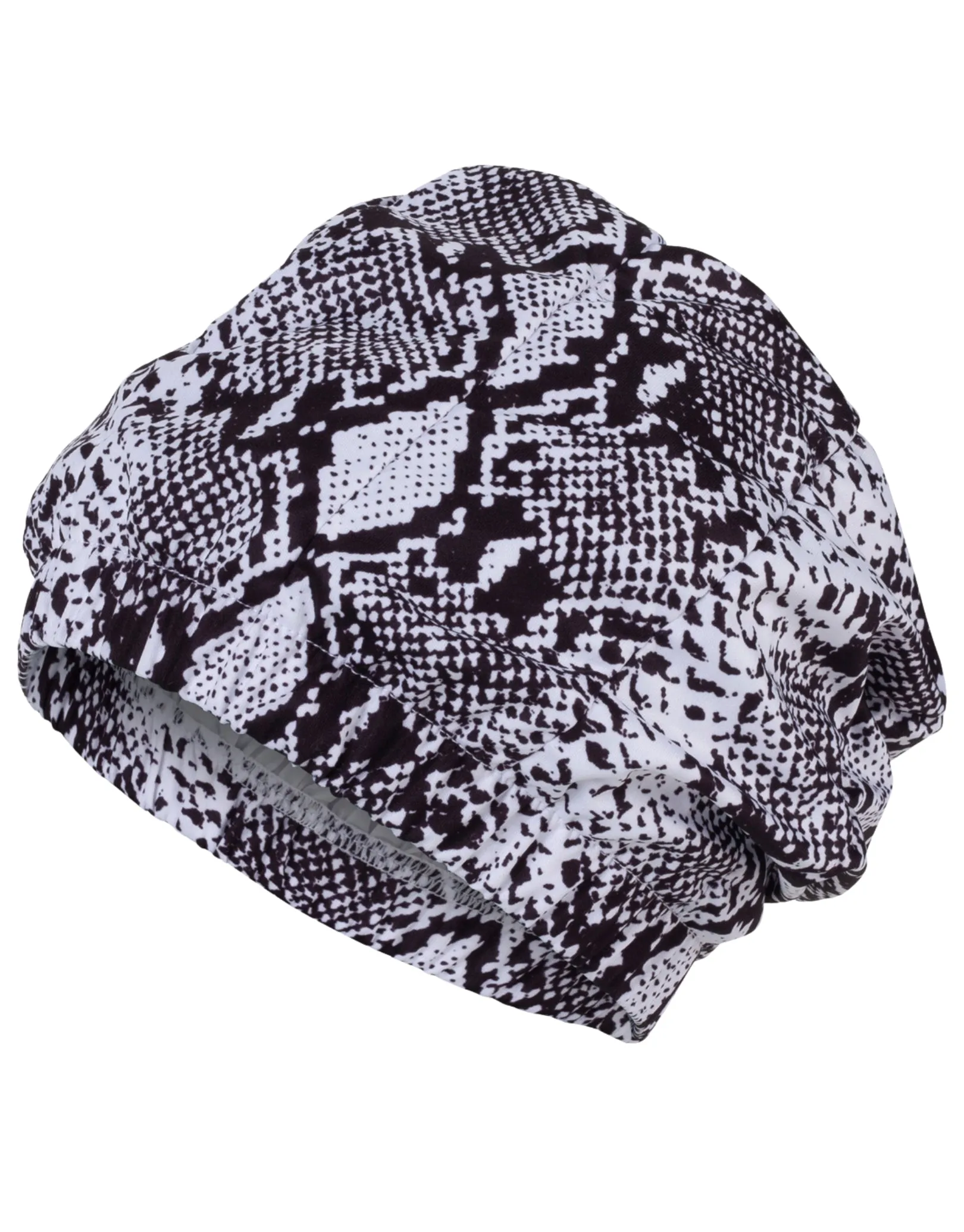 Shower Cap - Black/White