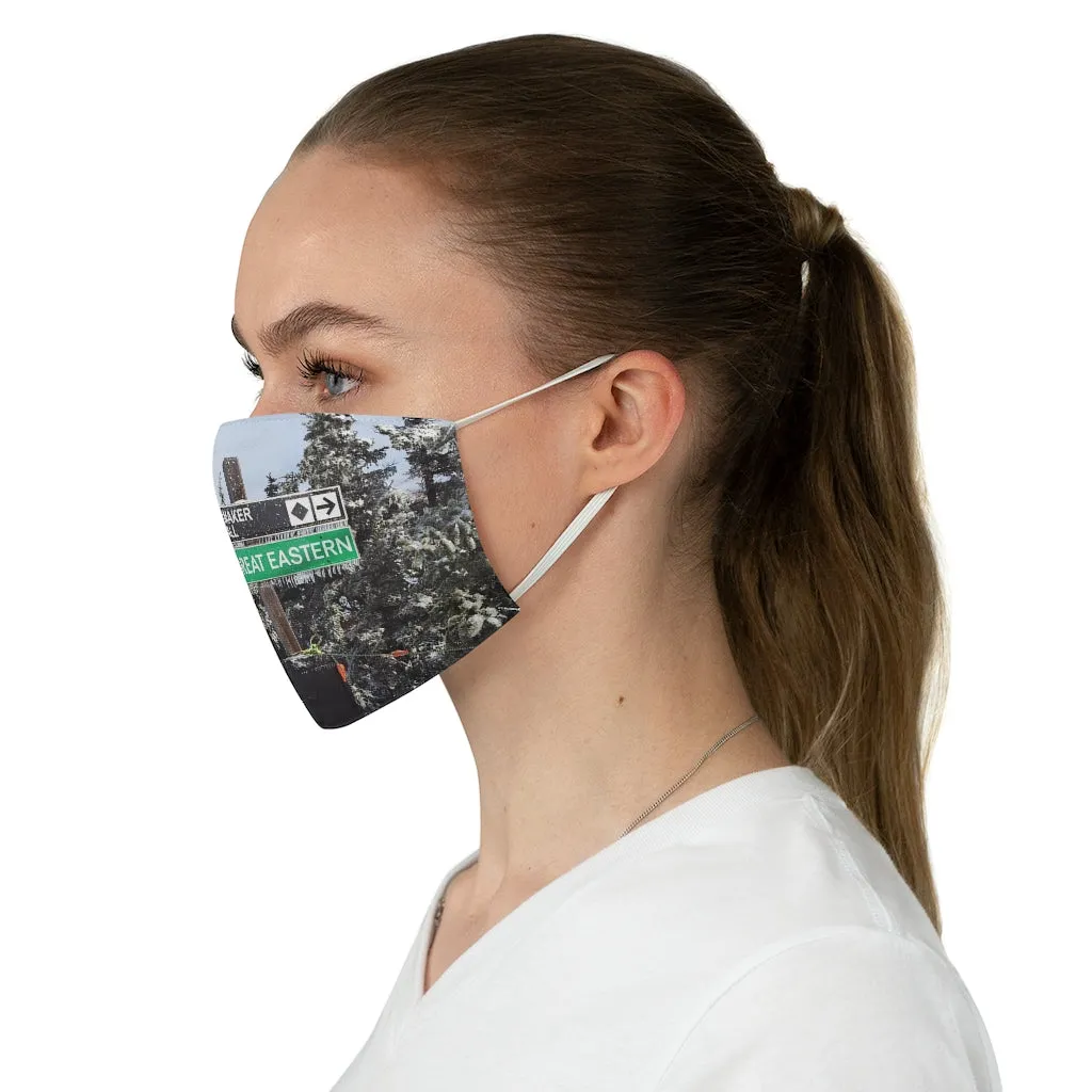 Skiing Trail Signs - Fabric Ski Face Mask