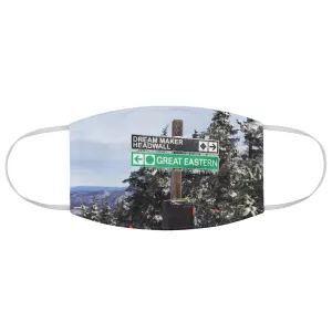 Skiing Trail Signs - Fabric Ski Face Mask