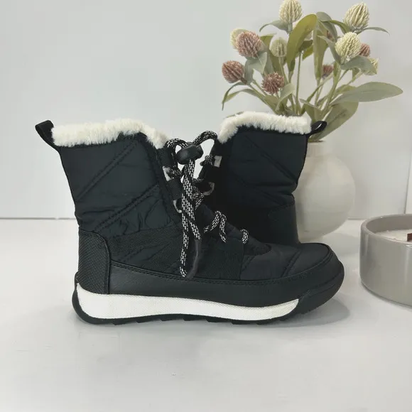 Sorel Youth Whitney II Short Lace Waterproof Boot Black NY3902-010 Kid US 1
