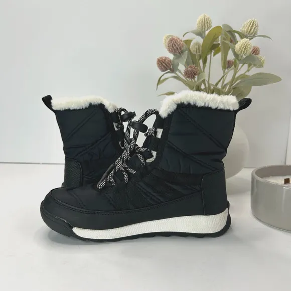 Sorel Youth Whitney II Short Lace Waterproof Boot Black NY3902-010 Kid US 1
