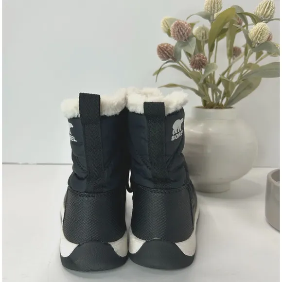 Sorel Youth Whitney II Short Lace Waterproof Boot Black NY3902-010 Kid US 1