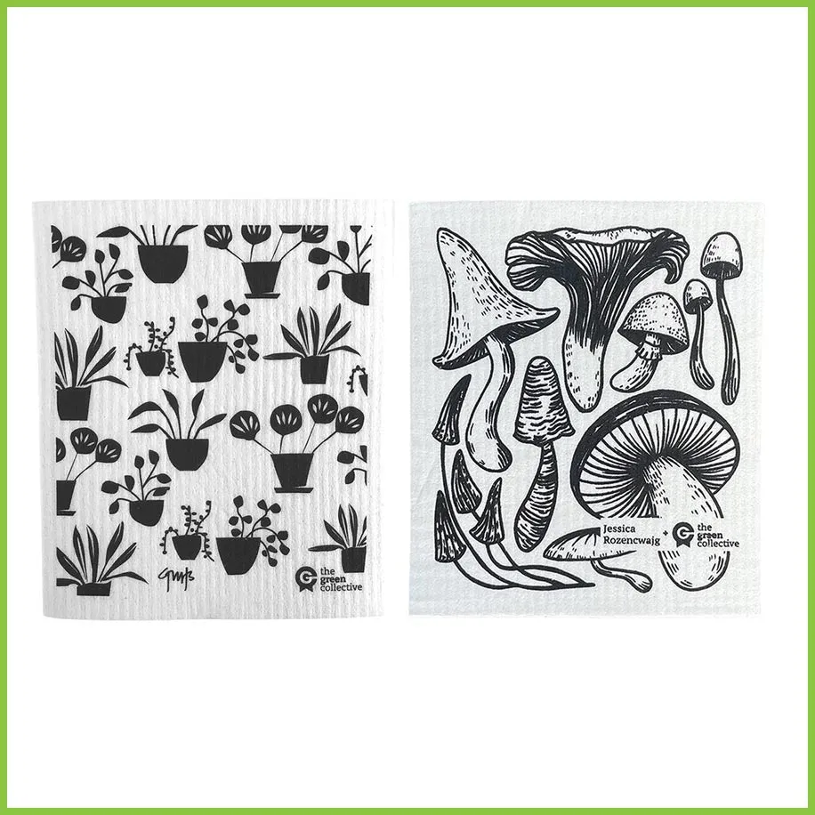 Spruce Swedish Dish Cloths - Absorbent & Compostable - 2 pack