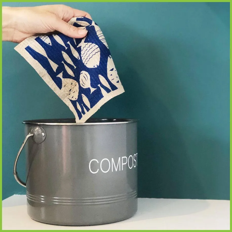 Spruce Swedish Dish Cloths - Absorbent & Compostable - Single Cloth