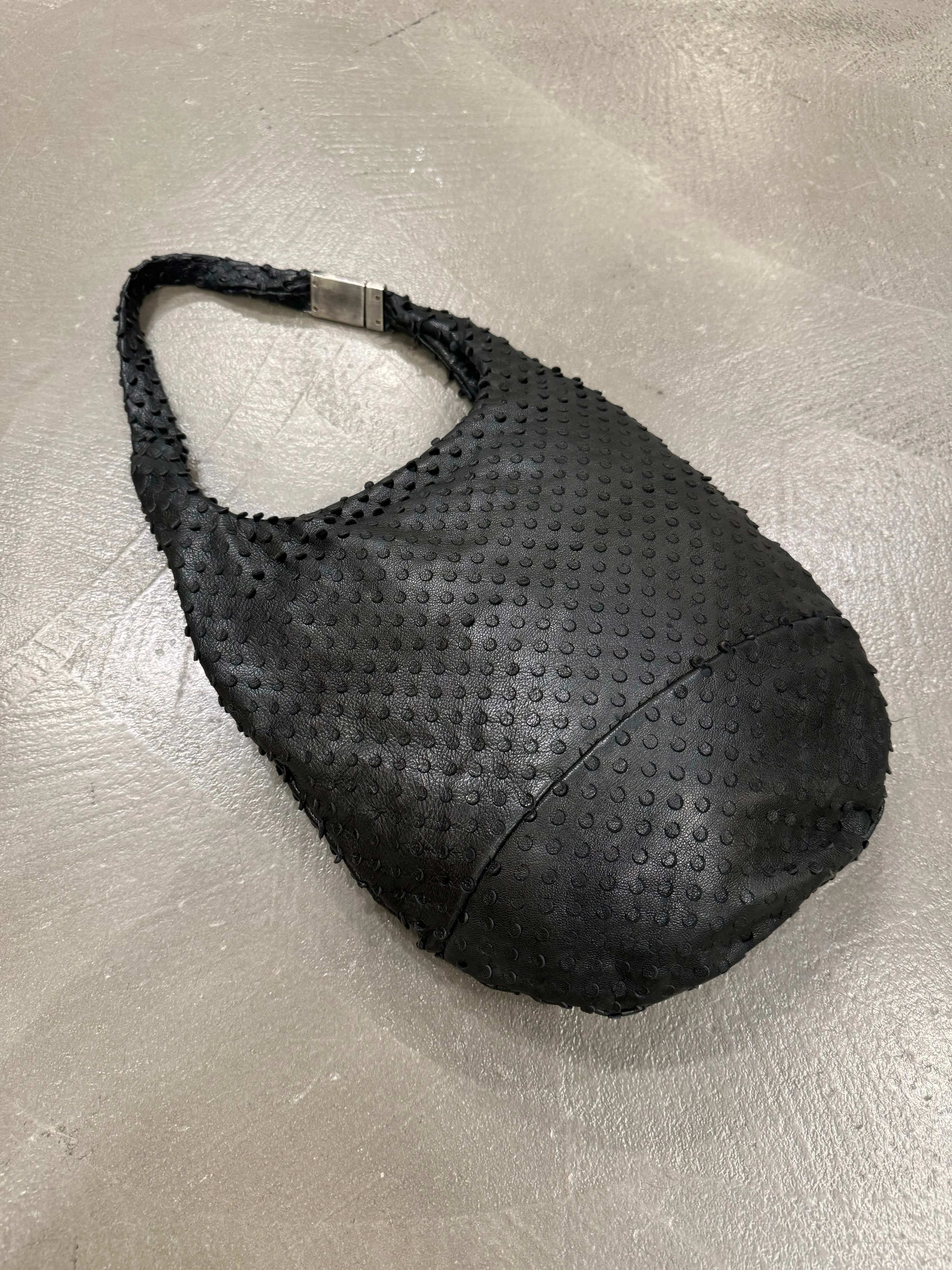 S/S2001 Helmut Lang punched leather bag