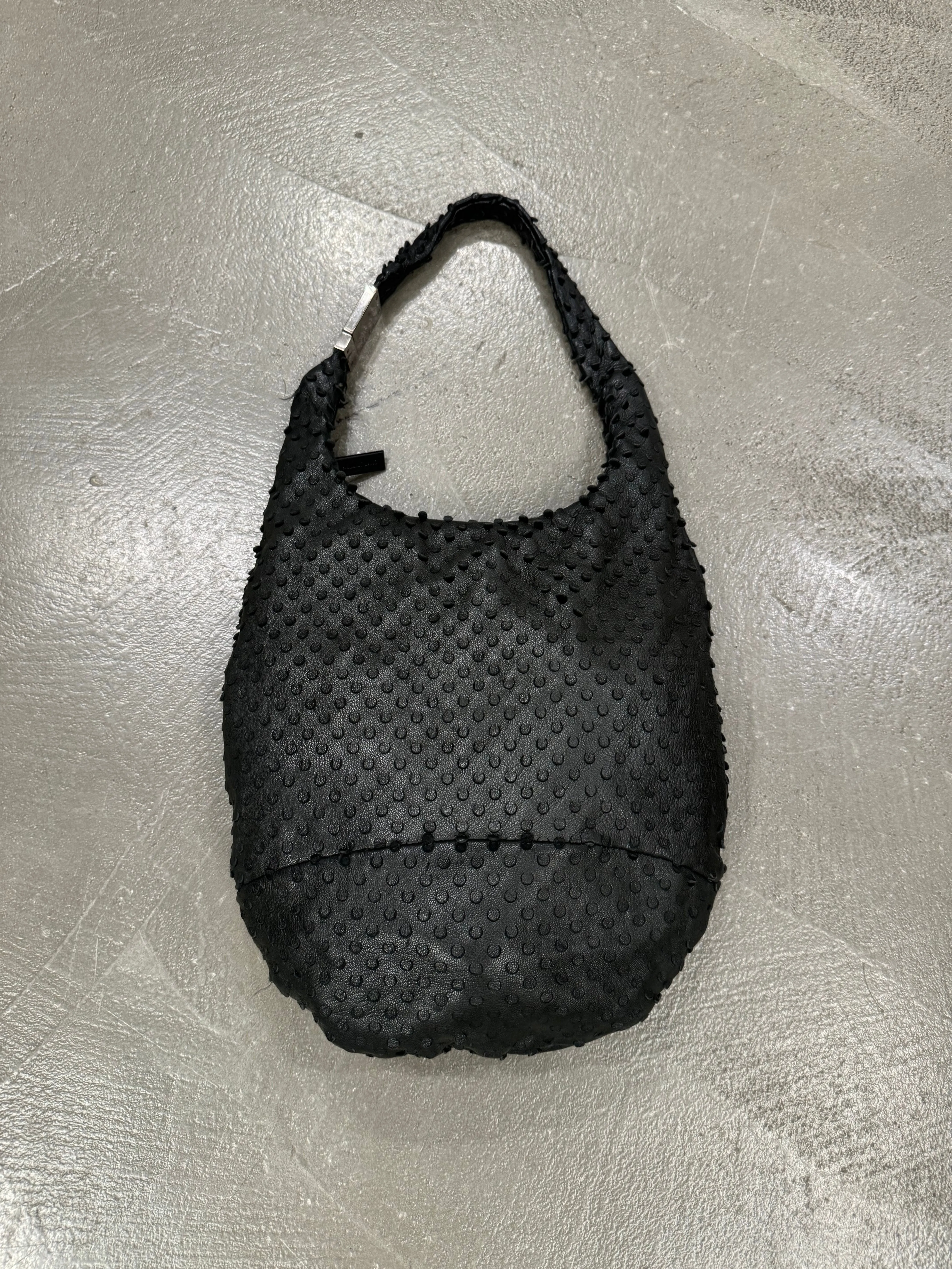 S/S2001 Helmut Lang punched leather bag