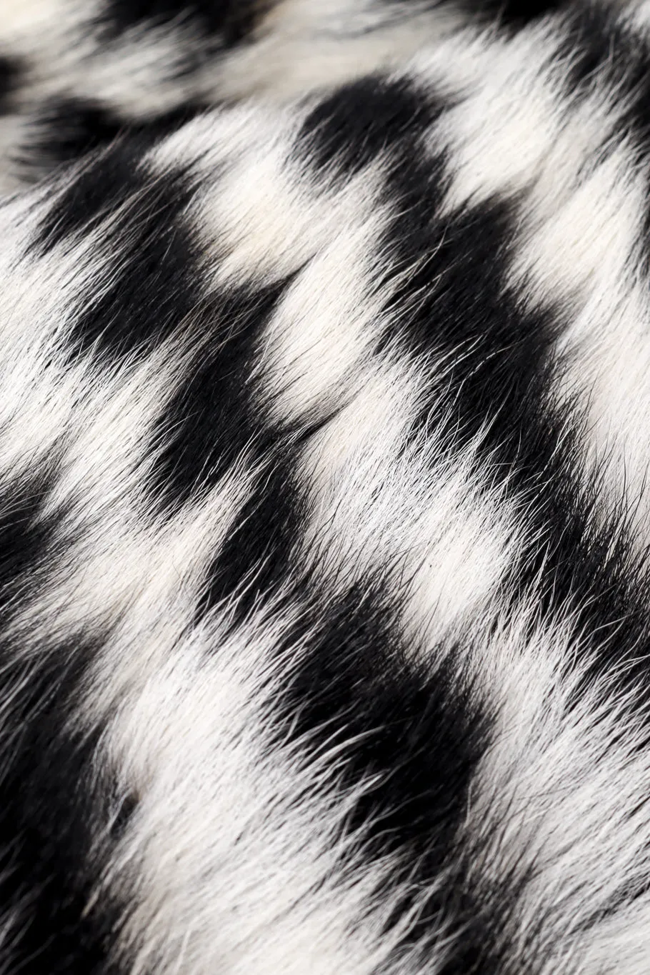 Striped Fur Coat