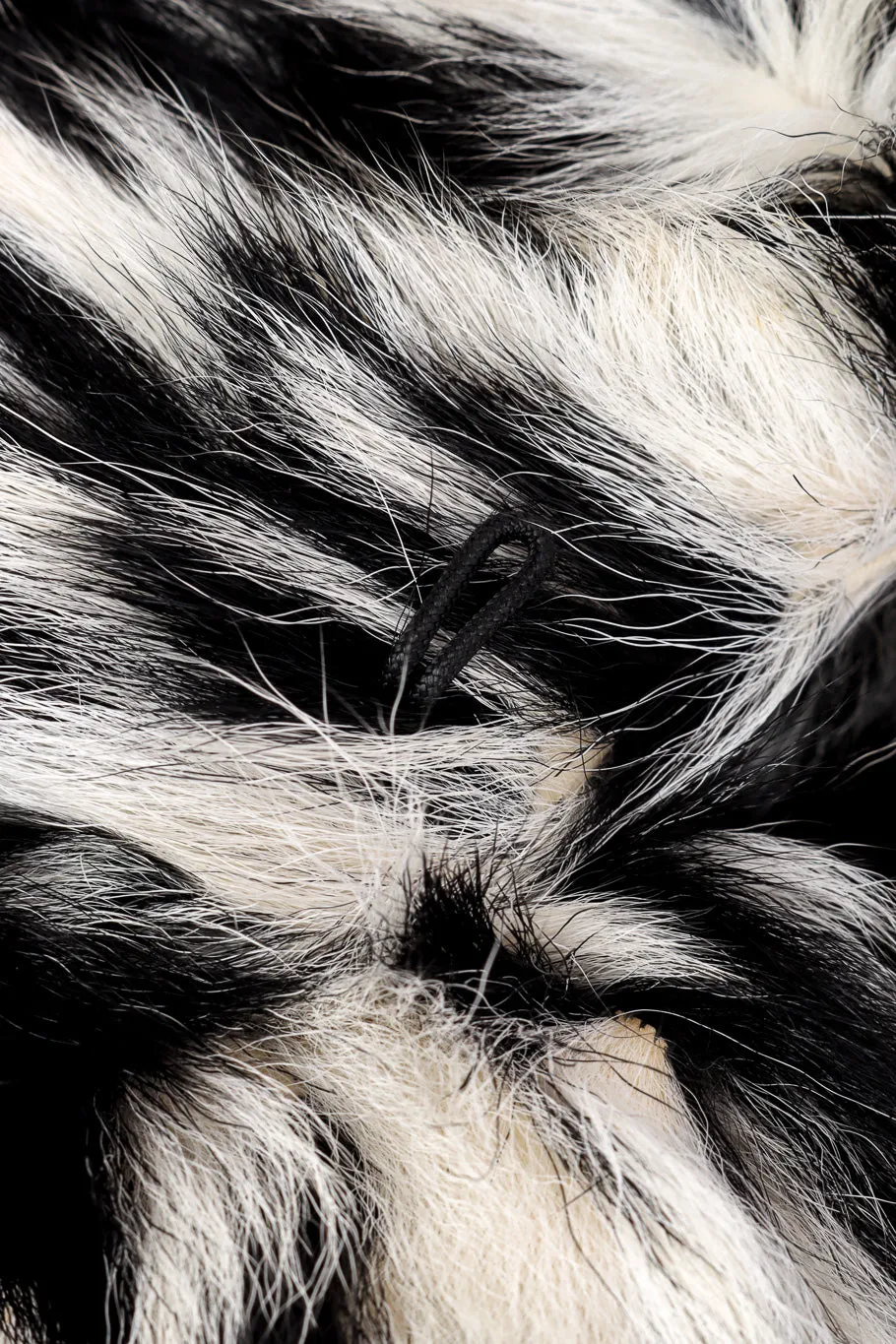 Striped Fur Coat