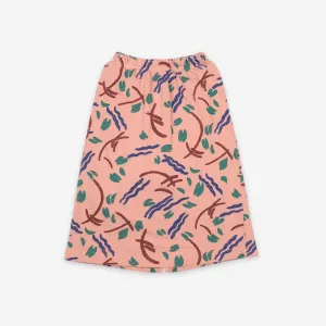 STROKES JERSEY MIDI SKIRT