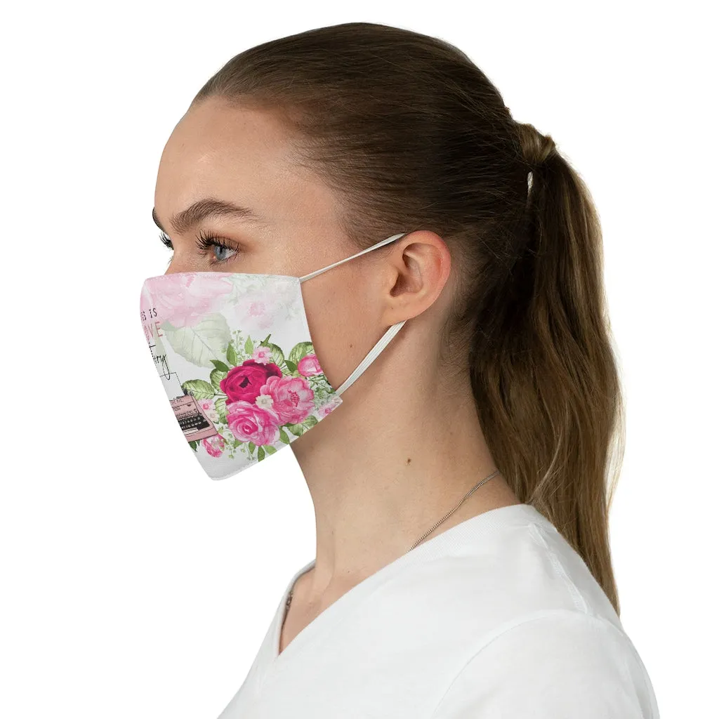 This Is Love Story Fabric Face Mask