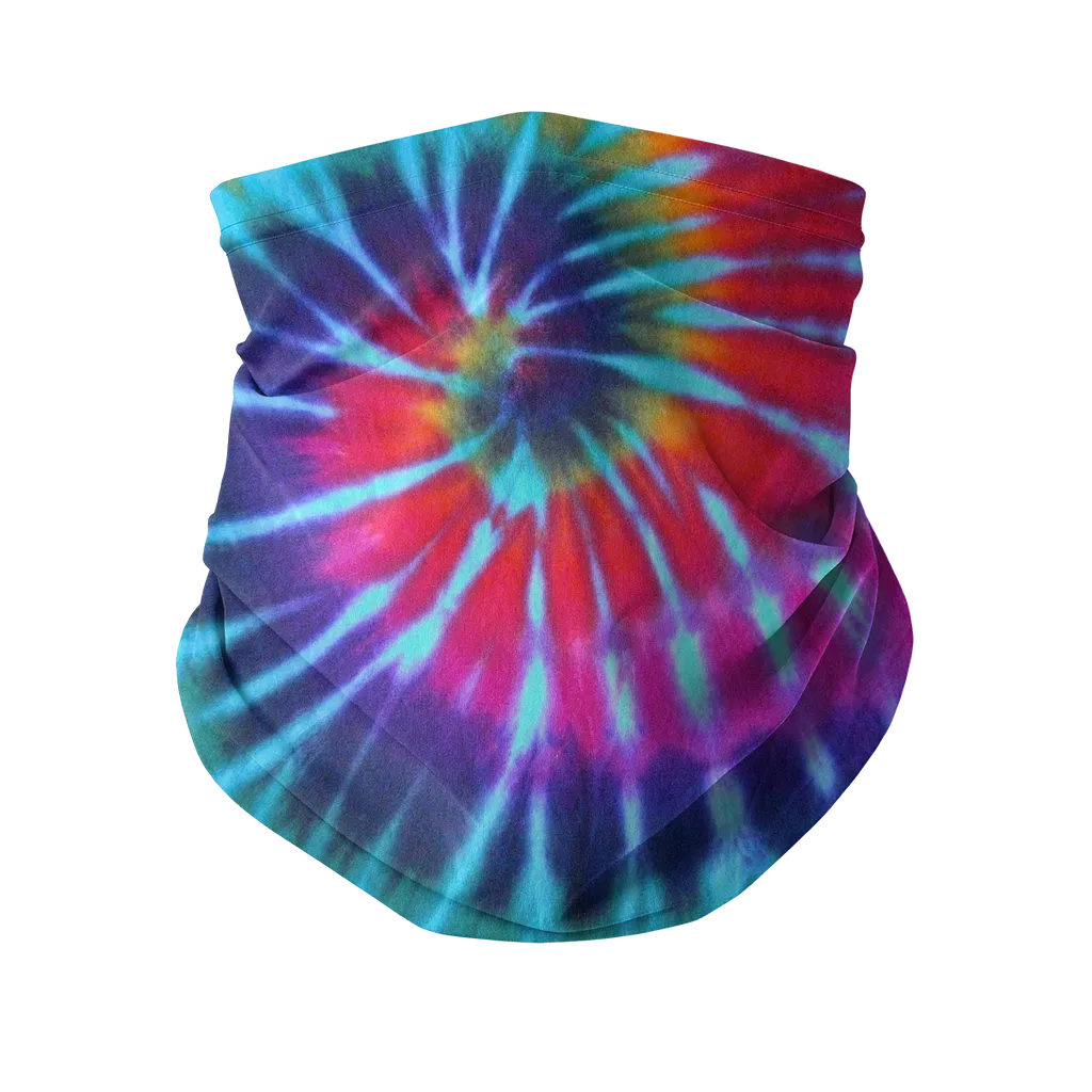 Tie Dye Pattern Neck Gaiter/Face Mask