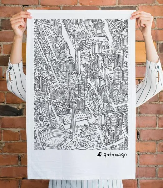 Toronto Lines - Tea Towel