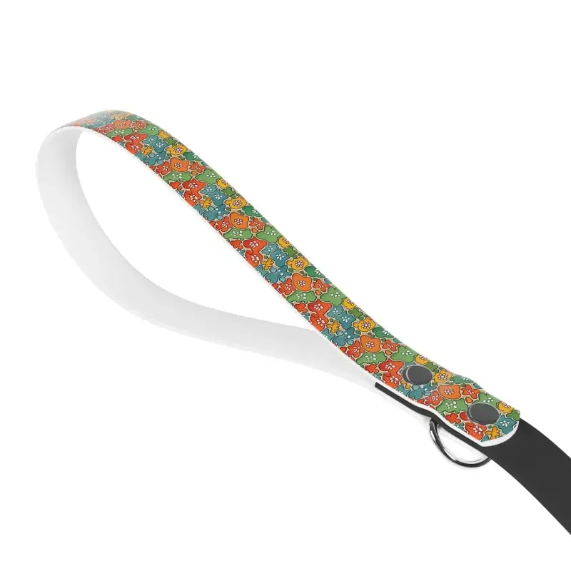 Trendy Dog Leash with Cool Paw Print Pattern