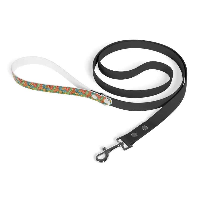 Trendy Dog Leash with Cool Paw Print Pattern