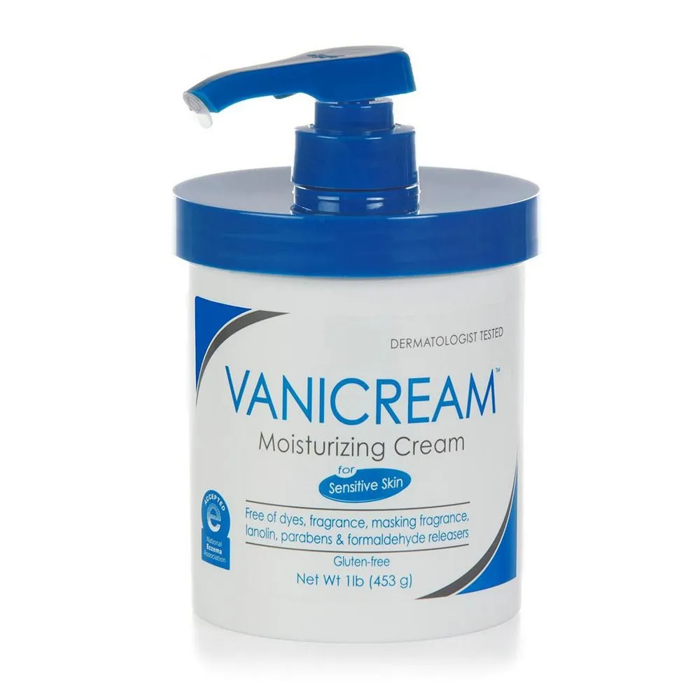 Vanicream Moisturizing Skin Cream for Eczema & Psoriasis - 16 oz Jar with Pump