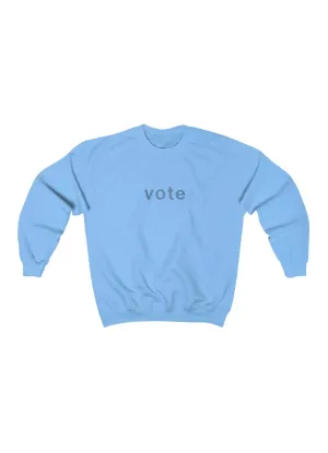 Vote Embroidered Crewneck