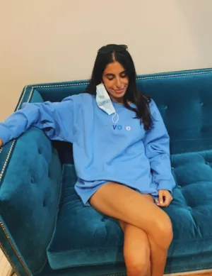 Vote Multicolored Embroidered Sweatshirt