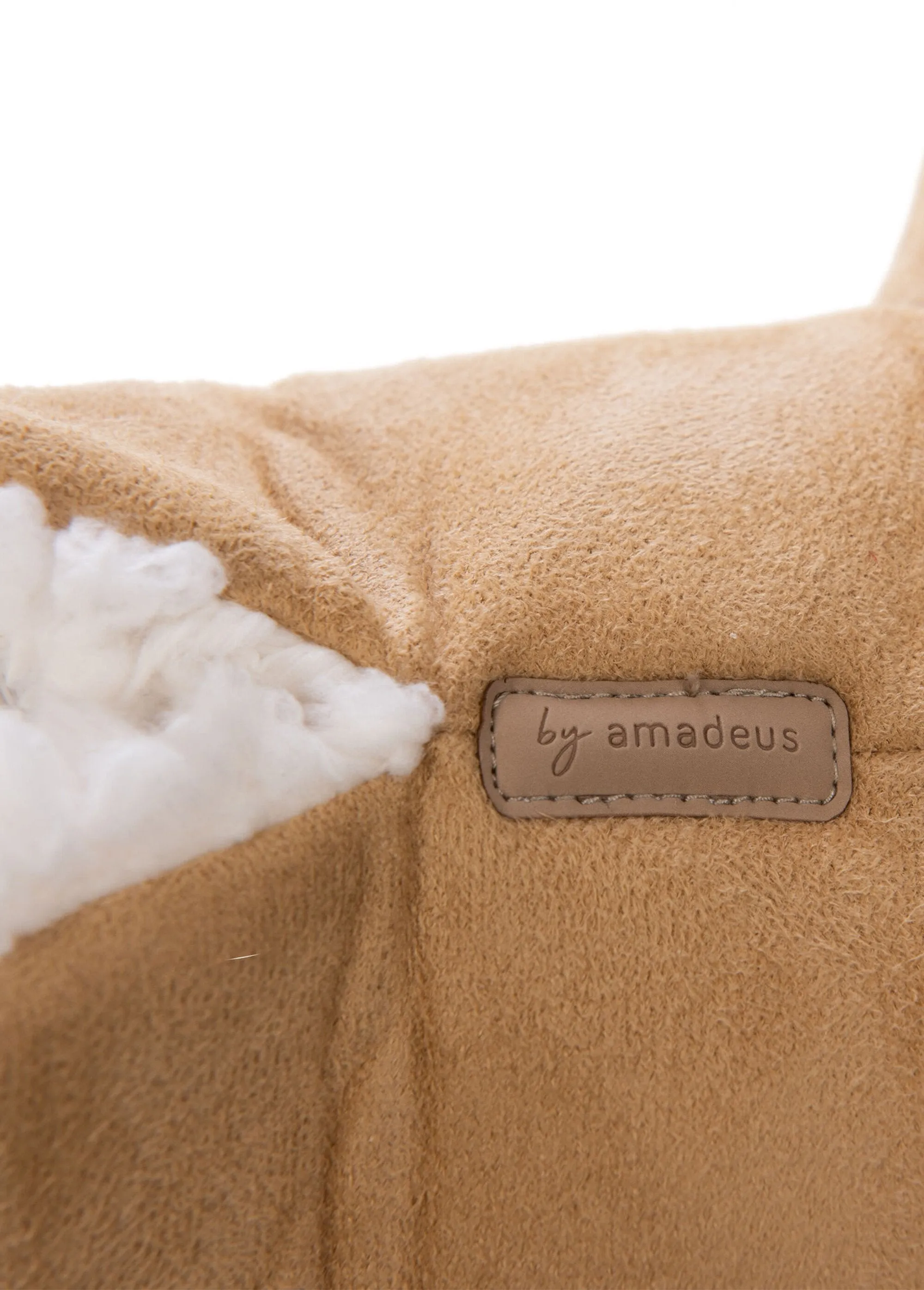 Warm suede slippers with fur lining
