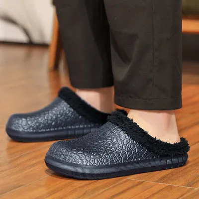 Winter Couples Half Pack Foot Cotton Slippers