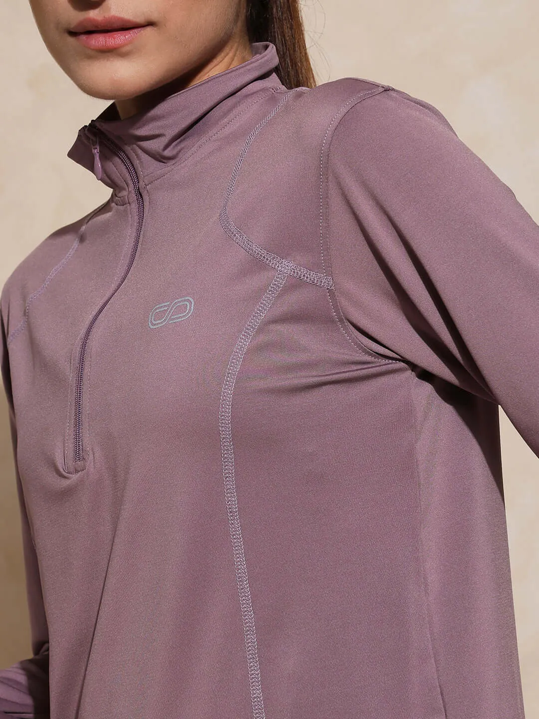 Women's Ath Runner Zip Neck Nirvana