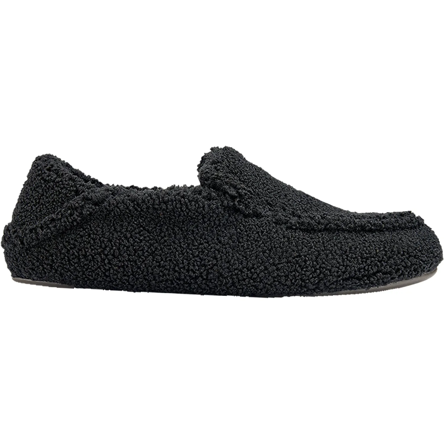Women's OluKai Nohea Heu Black Sherpa Fleece