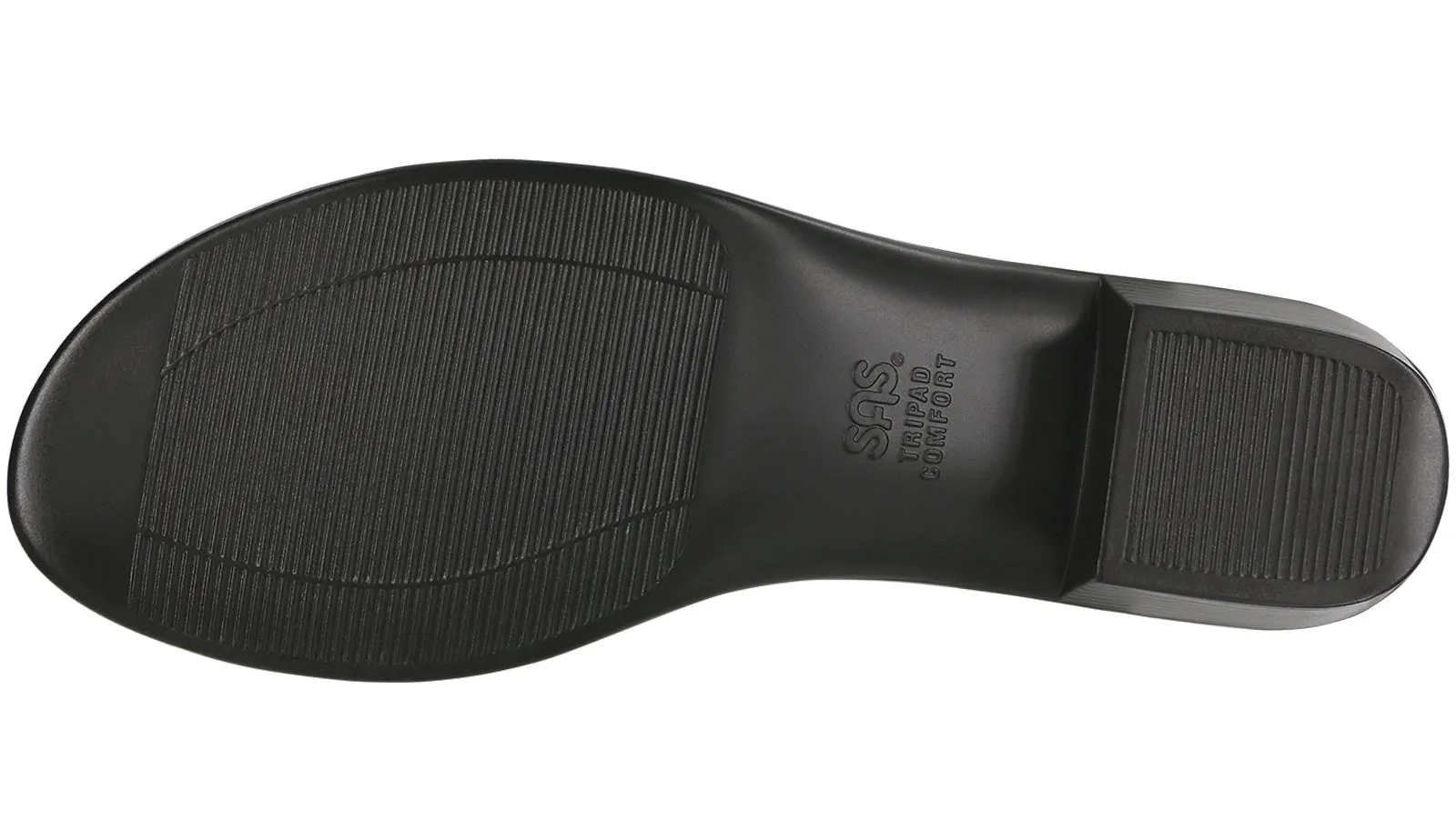 Women's Savanna Heel Strap Sandal in Web Black