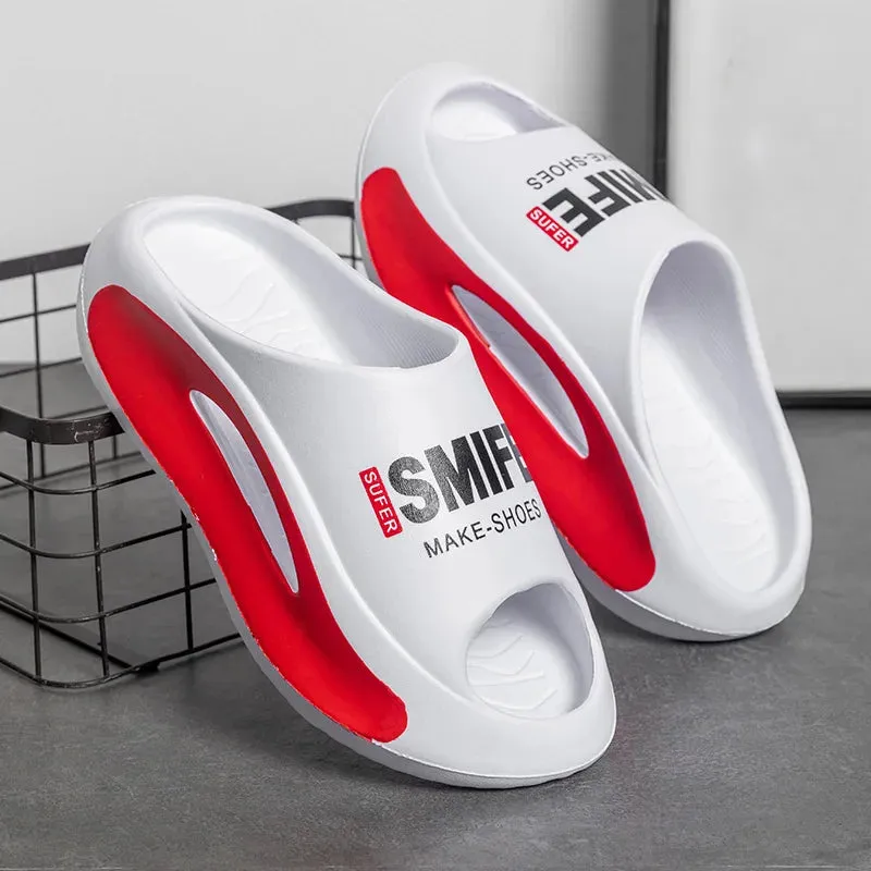 Women's slippers, 2024 new summer outerwear, trendy, anti slip, anti odor beach sandals, sports sandals, men's sandals