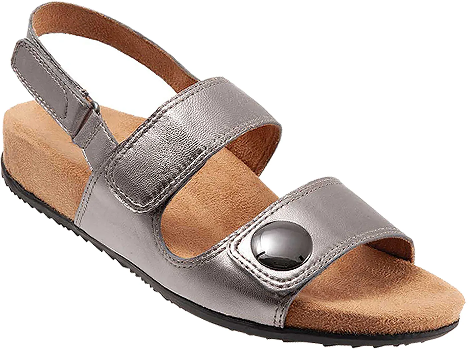 Women's SoftWalk Beatrice Pewter Leather