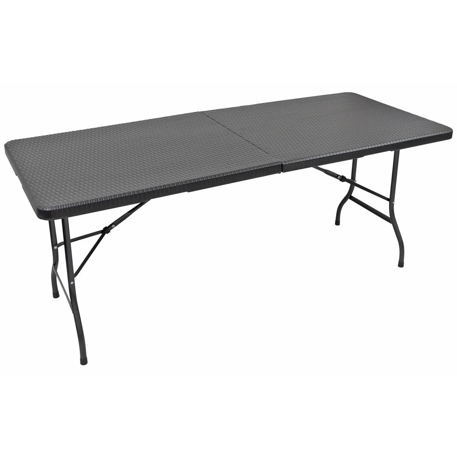 Woodside Rattan Effect Folding Garden Patio Furniture, Table & Chair Dining Sets