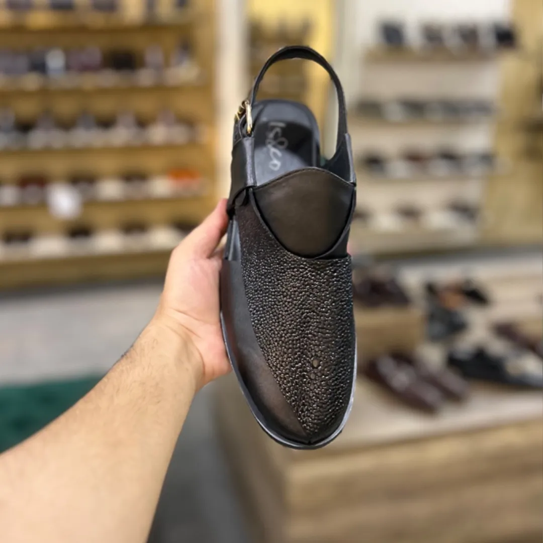 WS Pure leather Handmade Peshawari Chappal S-00871