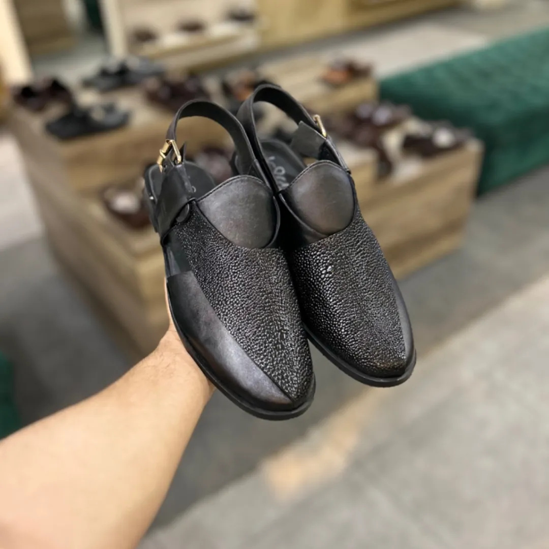 WS Pure leather Handmade Peshawari Chappal S-00871