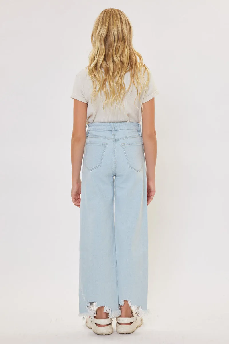 Zendaya High Rise Wide Leg Kid Jeans