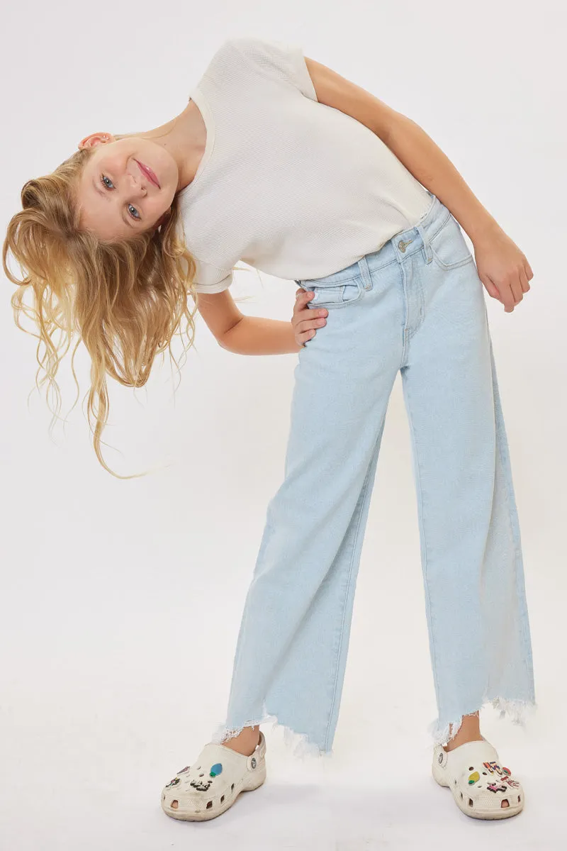 Zendaya High Rise Wide Leg Kid Jeans