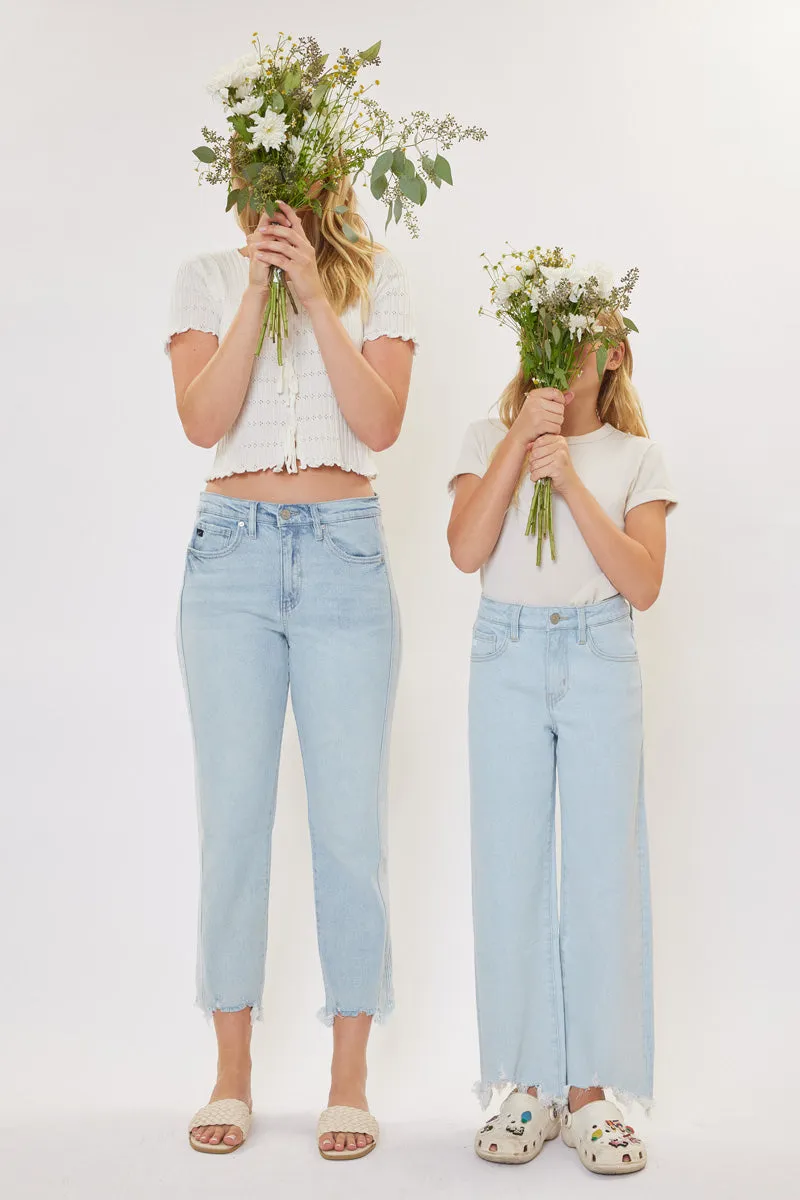 Zendaya High Rise Wide Leg Kid Jeans