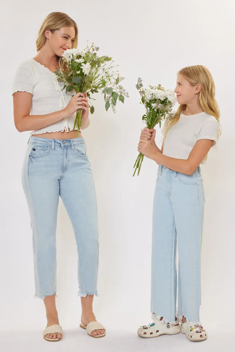 Zendaya High Rise Wide Leg Kid Jeans